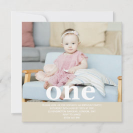 Lägg till ditt eget foto en första Födelsedagsfest