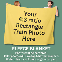 Lägg till ditt eget foto här - stor fleecefilt