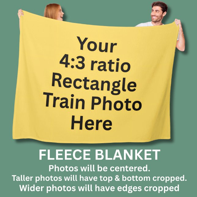 Lägg till ditt eget foto här - stor fleecefilt (Skapare uppladdad)