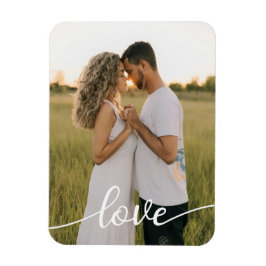 Lägg till ditt eget romantiska Kärlek-foto Magnet