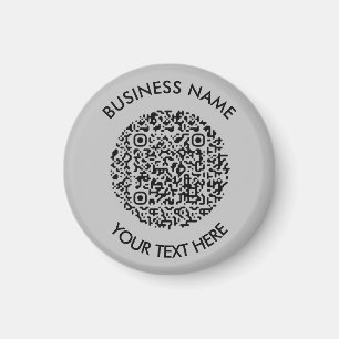 Lägg till ditt eget runda QR-kodsökning - minimalt Magnet
