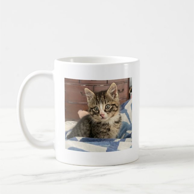 Lägg till ditt favoritfoto Kattunge Kaffemugg (Vänster)