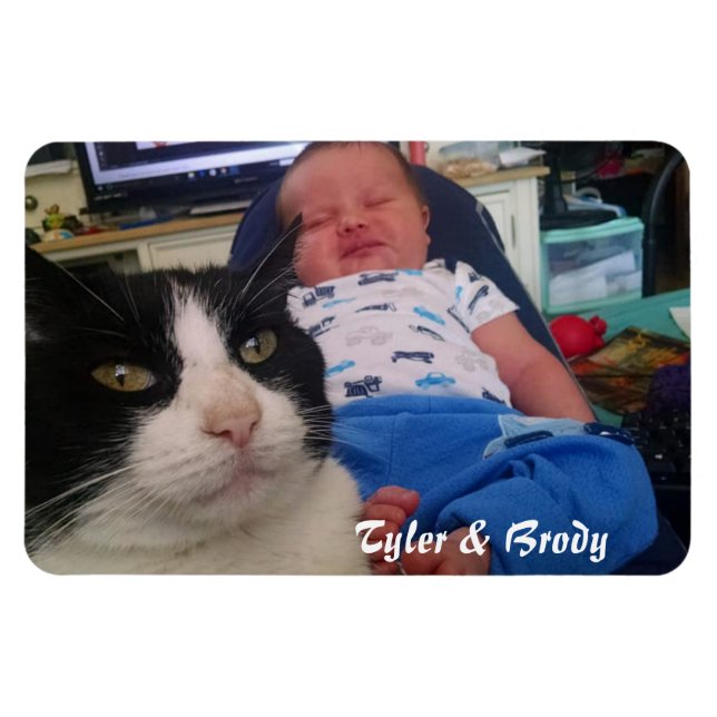 Lägg till ditt favoritfoto magnet (Horisontell)