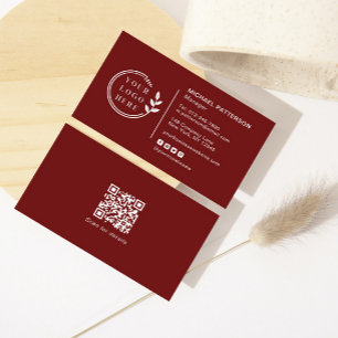 Lägg till ditt företag för QR-kod för mediekod för Visitkort