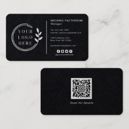 Lägg till ditt företag för QR-kod för mediekod för Visitkort