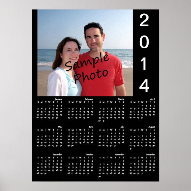 Lägg till Ditt Foto 2014 Kalender Affisch (Framsidan)