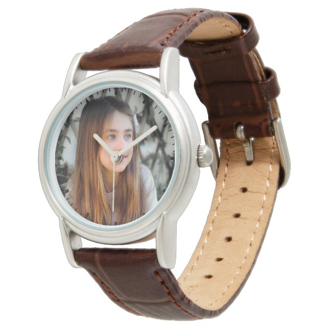 Lägg till ditt foto armbandsur (Vinklad)