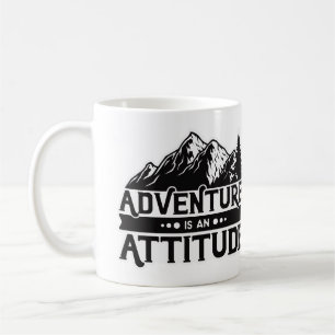 Lägg till ditt foto Äventyr i fjällen är en attity Kaffemugg