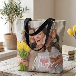 LÄGG TILL DITT FOTO BÄSTA MAMMA  TYGKASSE