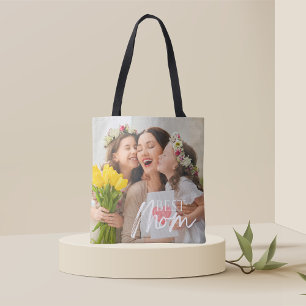 LÄGG TILL DITT FOTO BÄSTA MAMMA TYGKASSE