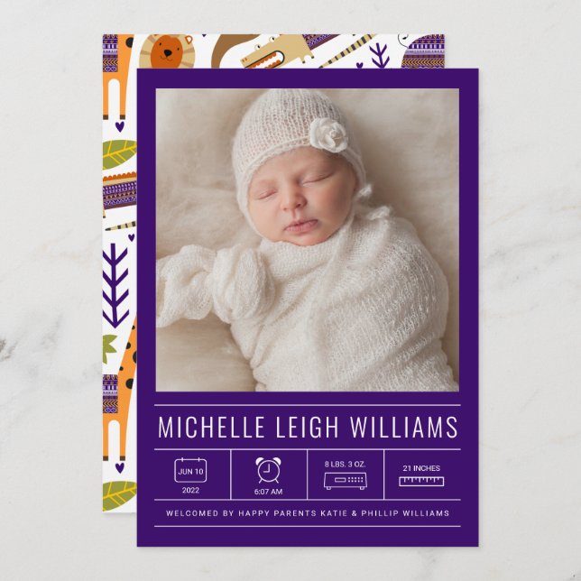 Lägg till ditt foto i baby (Fram/baksida)