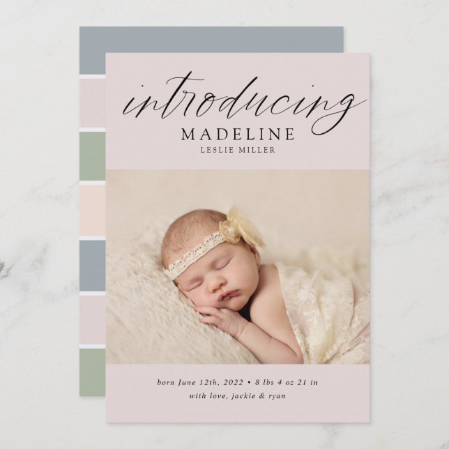 Lägg till ditt foto i baby (Fram/baksida)