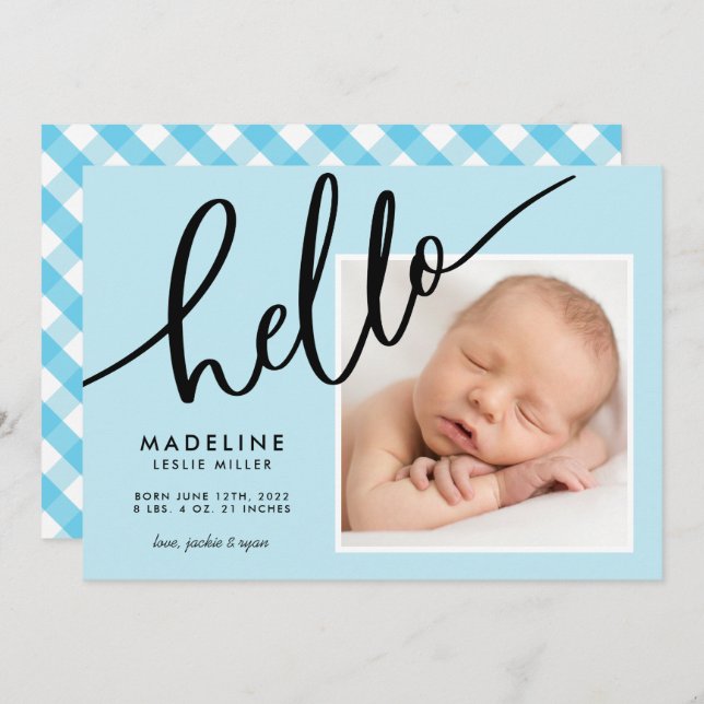 Lägg till ditt foto i baby (Fram/baksida)