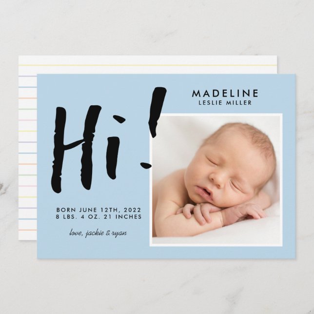 Lägg till ditt foto i baby (Fram/baksida)