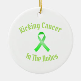lägg till ditt foto i den här knivskarpa cancersfä julgransprydnad keramik