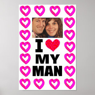 Lägg till ditt foto i Kärlek Min man Poster