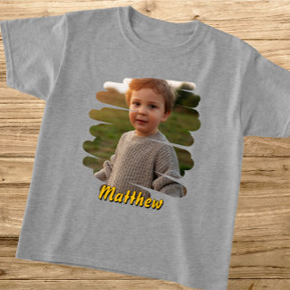 Lägg till ditt foto och namn. Personligt skräddars T Shirt