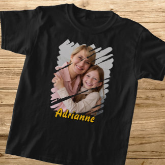 Lägg till ditt foto och namn. Personligt skräddars T Shirt