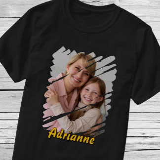 Lägg till ditt foto och namn. Personligt skräddars T Shirt