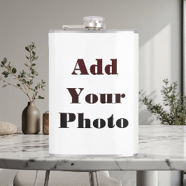 Lägg till ditt foto Personlig modern elegant resa Fickplunta
