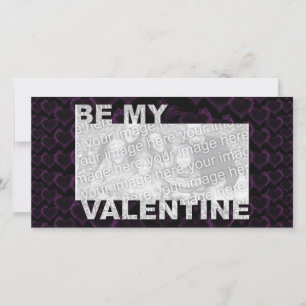 Lägg till ditt foto som min Valentine Ram - Goth H Julkort