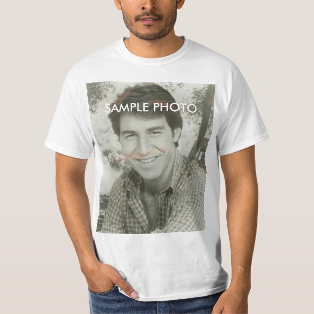 Lägg till ditt foto t shirt (Framsida)