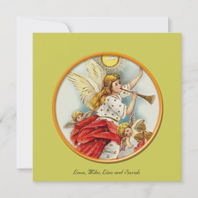 Lägg till ditt fotohälsningskort under jul. julkort (Framsida)