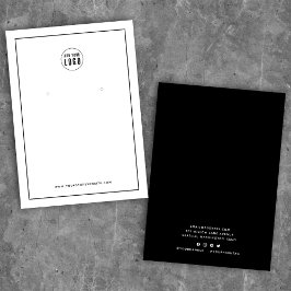 Lägg till ditt Gräns-Visning---kort för Logotyp Visitkort