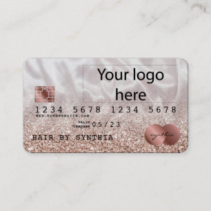 Lägg till ditt Kredit-kort för Logotyp som är form Visitkort