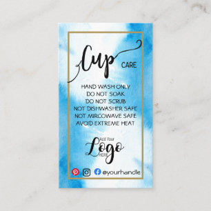 LÄGG TILL DITT LOGOTYP-CARE-CARDS-vinylvattenfär Visitkort