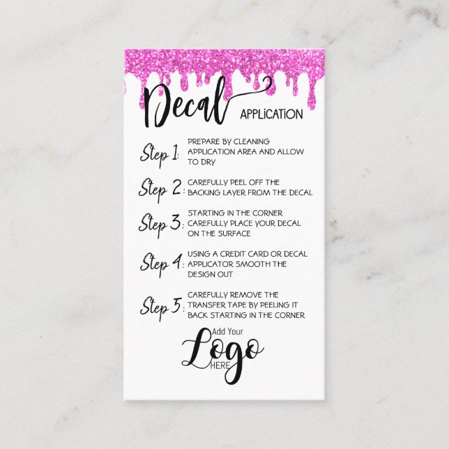 LÄGG TILL DITT LOGOTYP-DOCK-CARDS-INLEDNINGAR VISITKORT (Framsida)