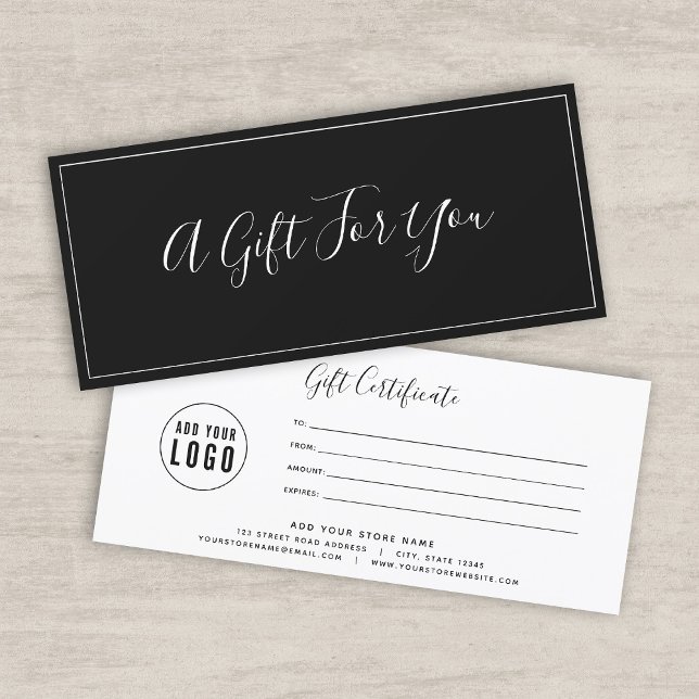 Lägg till ditt Logotyp Editable Färg Gift-certifik (Skapare uppladdad)