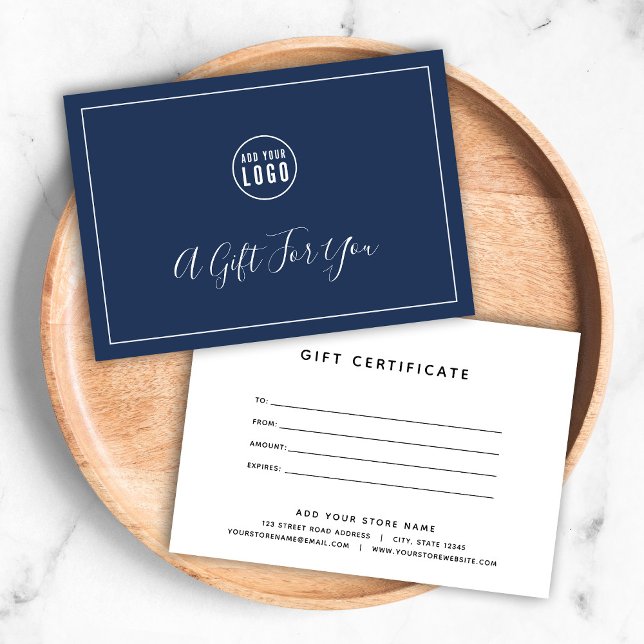 Lägg till ditt Logotyp Editable Färg Gift-certifik (Skapare uppladdad)