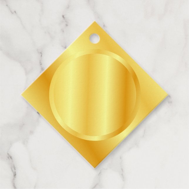 Lägg till ditt monogram-utseende för textutseendet gåvor etiketter (Framsida)