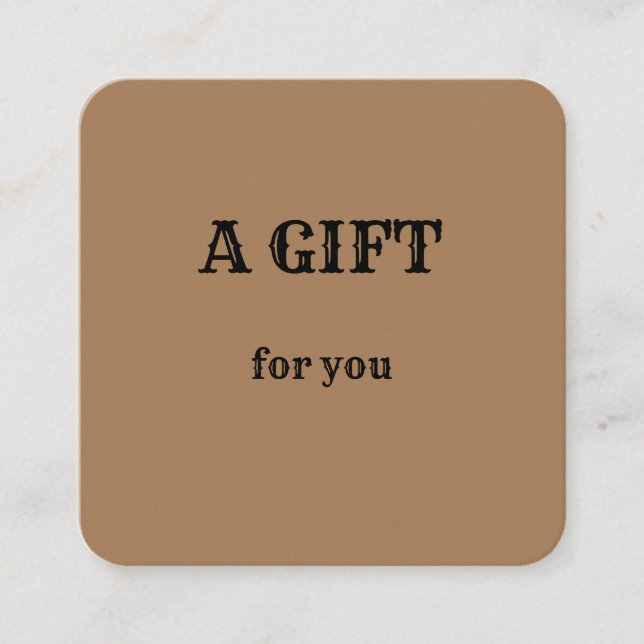 lägg till ditt namn adress logotyp dis fyrkantigt visitkort (Framsida)