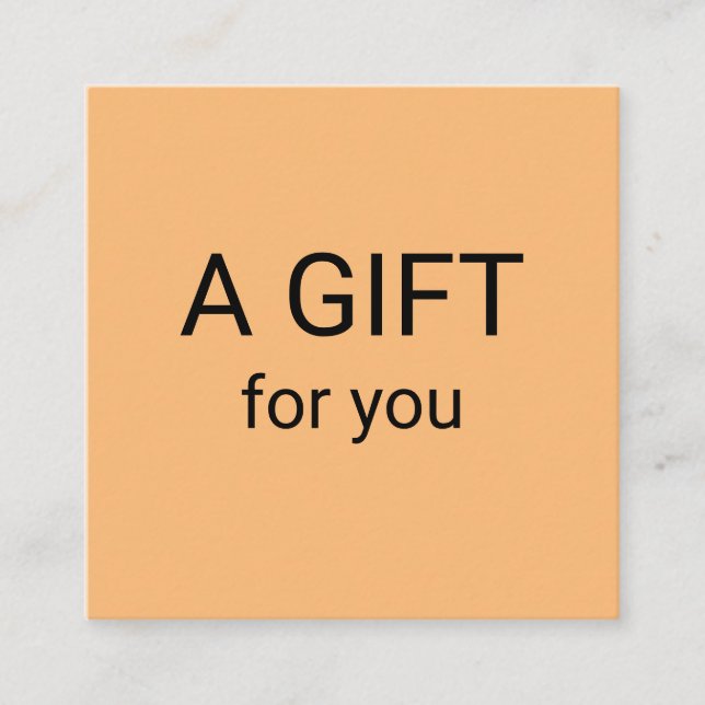 lägg till ditt namn adress logotyp dis fyrkantigt visitkort (Framsida)