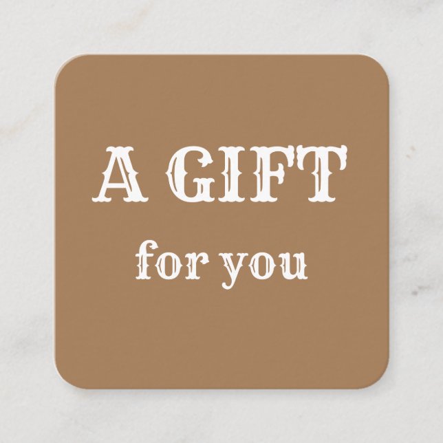 lägg till ditt namn adress logotyp dis fyrkantigt visitkort (Framsida)