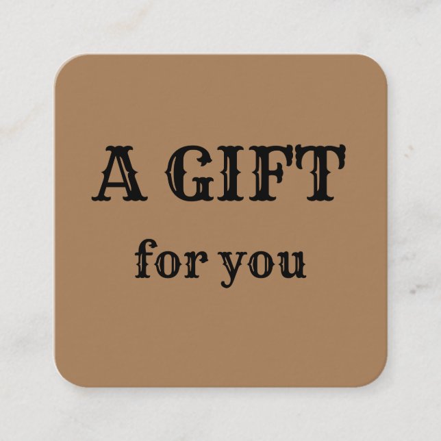 lägg till ditt namn adress logotyp dis fyrkantigt visitkort (Framsida)