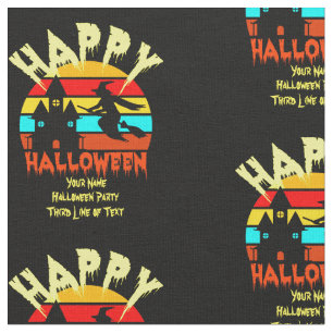 Lägg till ditt namn Ändra ALLA Text Halloween-solu Tyg