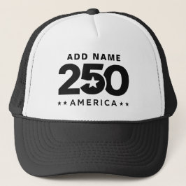 Lägg till ditt namn Anpassa 250 Amerikas självstän Keps