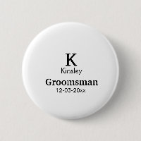 Lägg till ditt namn anpassningsbar groomsman