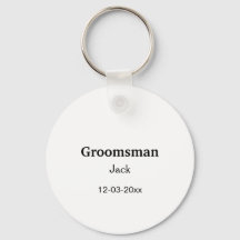 Lägg till ditt namn anpassningsbar groomsman