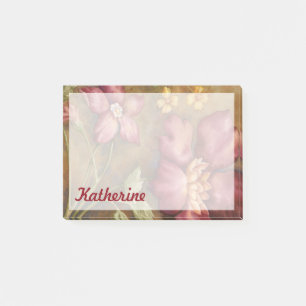 Lägg till ditt namn Antique Beauties II Post-it Block