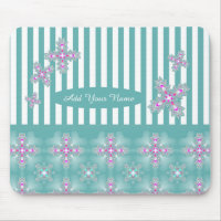 Lägg till ditt namn, Artdeco Flowers i Retro Stil