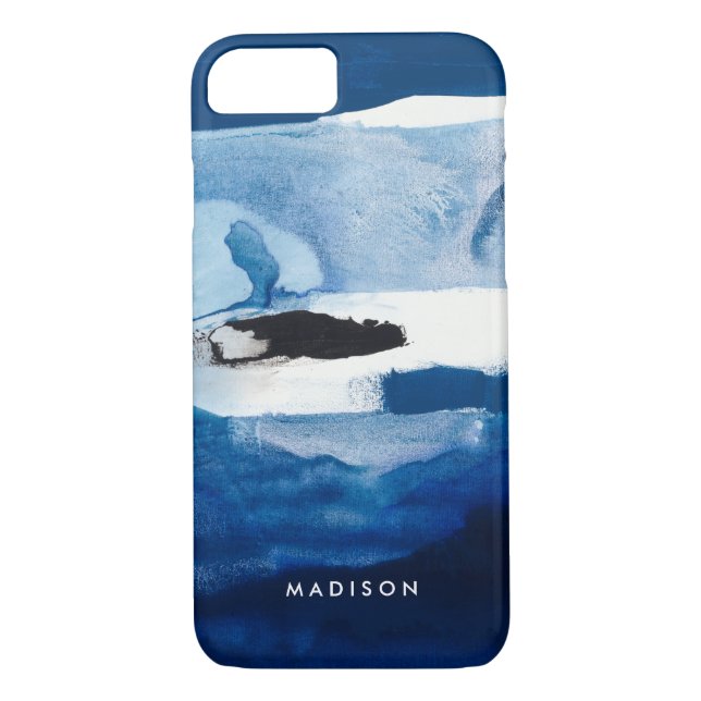 Lägg till ditt namn | Blue Amore II Case-Mate iPhone Skal (Baksida)