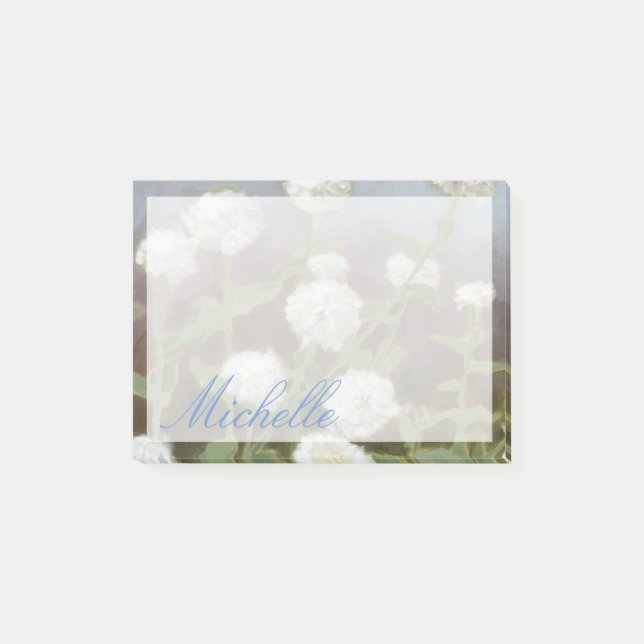 Lägg till ditt namn | Botaniskt Garden Studie I Post-it Block (Framsida)