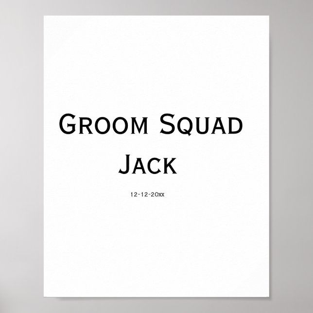 Lägg till ditt namn bröllop poster (Framsidan)
