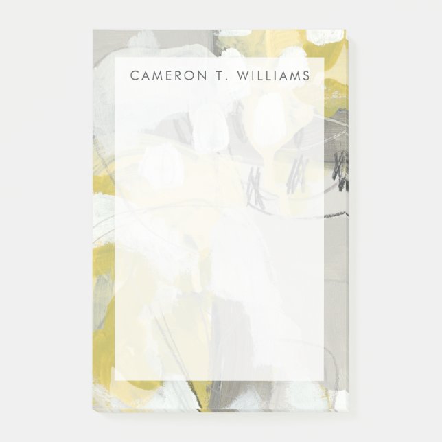 Lägg till ditt namn | Citron Mist Post-it Block (Framsida)