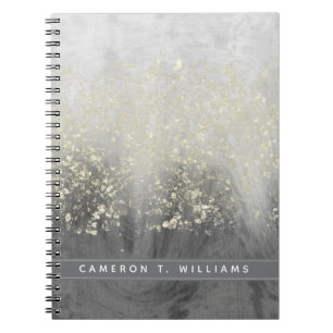 Lägg till ditt namn   Glitter Swirl Anteckningsbok