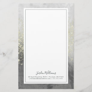 Lägg till ditt namn  Glitter Swirl Brevpapper